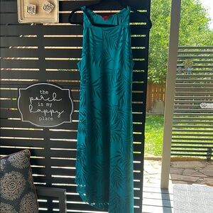 Jennifer Lopez Green Halter Sheath Dress